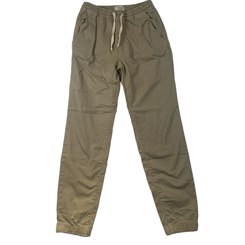 Marine Layer Saturday Pants Medium Beige Regular Fit Jogger Huckberry Elastic