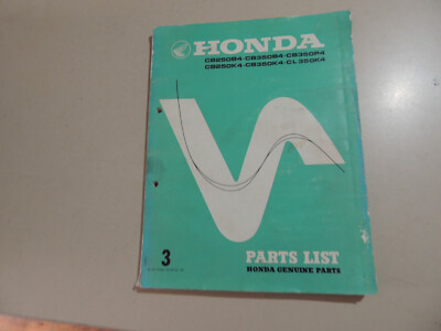 Parts List catalog Teile Katalog  HONDA CB250 B4 K4 CL350 K4 CB350  K4 P4 B4