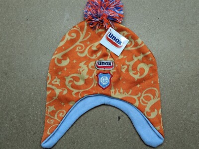 Unox Beanie Hat One Size Ear Flap Pom Pom Insulated Trapper