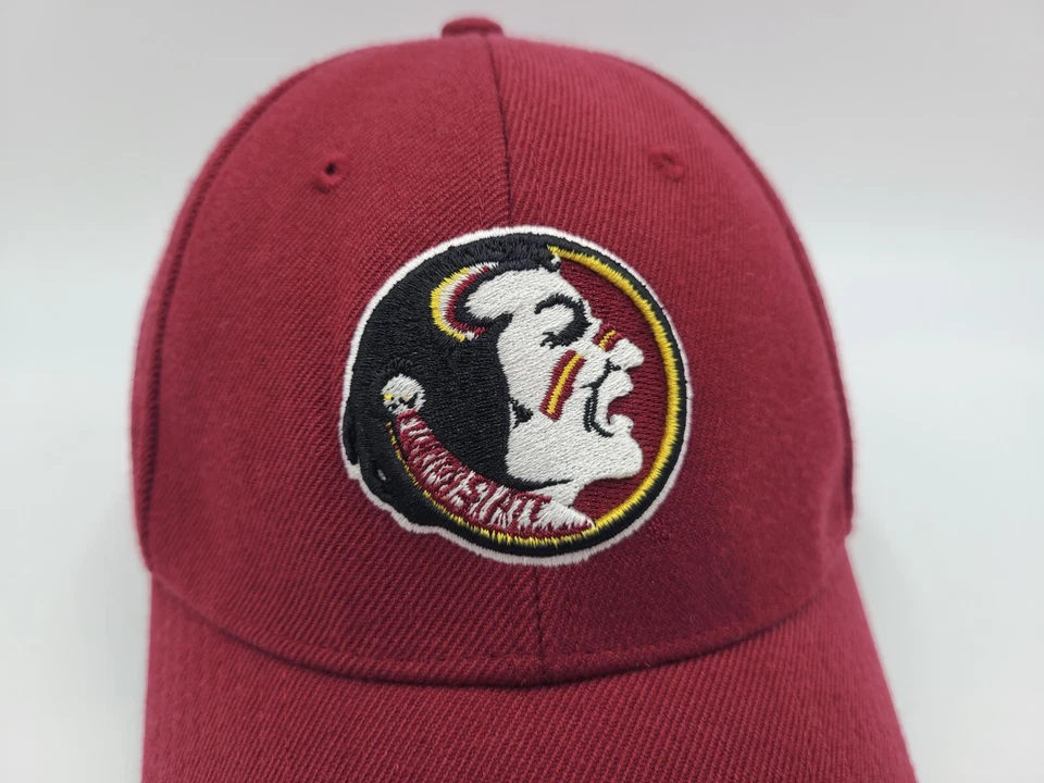 Vintage Florida State University Seminoles Nike Fitted 7 3/8 Hat Cap NCAA Red - Imagem 4 de 4