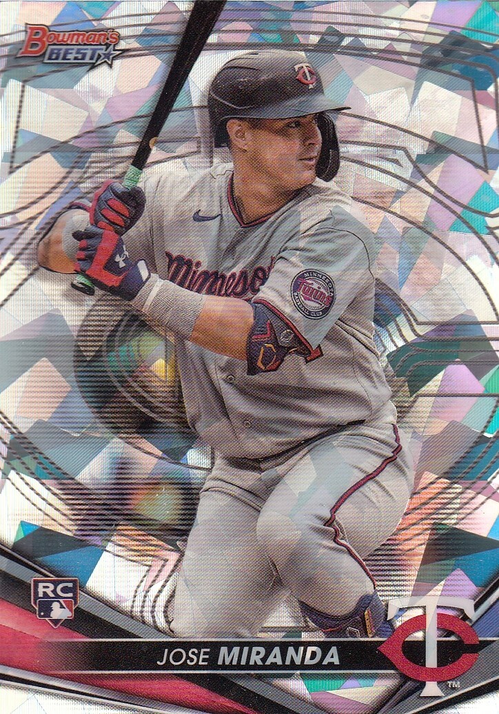 JOSE MIRANDA BOWMAN'S BEST ROOKIE ATOMIC REFRACTOR RC MINNESOTA TWINS #59 2022