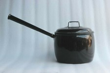 Vintage Iron Enamel Pot Judgeware Made In England Kitchenware Collectible