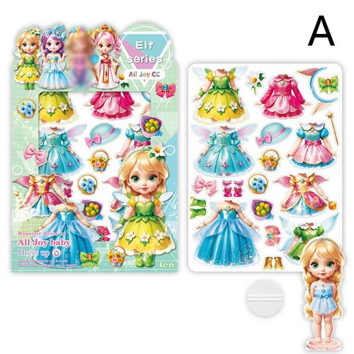 Magnetic Dress Up Doll Magnetic Princess Pretend Play Toys Paper Doll D3H7 - Picture 18 of 21