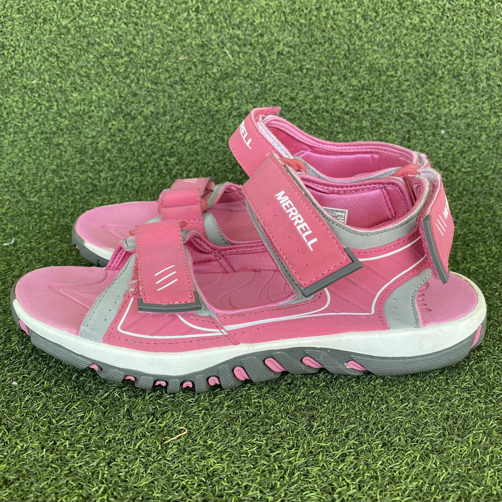 Merrell Honeysuckle scarpe sandali da trekking impermeabili rosa brillante bambina taglia 5