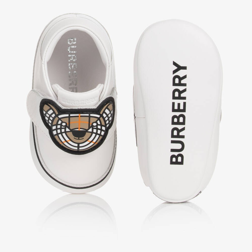 Burberry★baby Burberry White Thomas Bear Pre-Walkers Baby Shoe | eBay