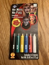 Rubies - No-Mess Make Up Crayons - 6-Color - Washable - Costume Accessory