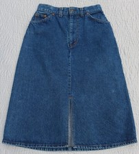 Vintage 70s 80s Levi's Orange Tab Denim Skirt Women's Junior 7 Americana