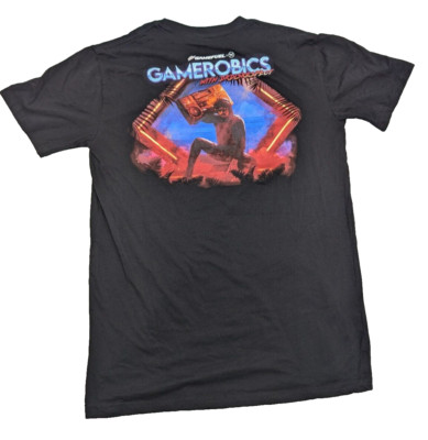GAMEROBICS  Dr. Disrespect Mnt Dew Game fuel Black Shirt Meta Threads Boombox M