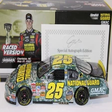 CASEY MEARS 2007 AUTOGRAPHED #25 COKE 600 1ST CUP WIN NAT GUARD CHEVY /504 MADE!