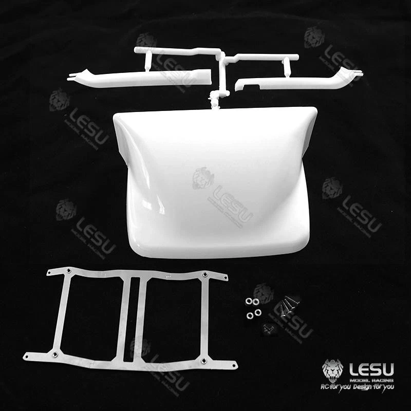 LESU Plastic Cabin Roof Spoiler Parts for 1/14 700 Tractor Truck Lorry Trailer - Image 2 of 4