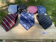 Lot Of 7 Mens Formal Silk Neck Ties Brooks Brothers Jos A Bank... Good Condition