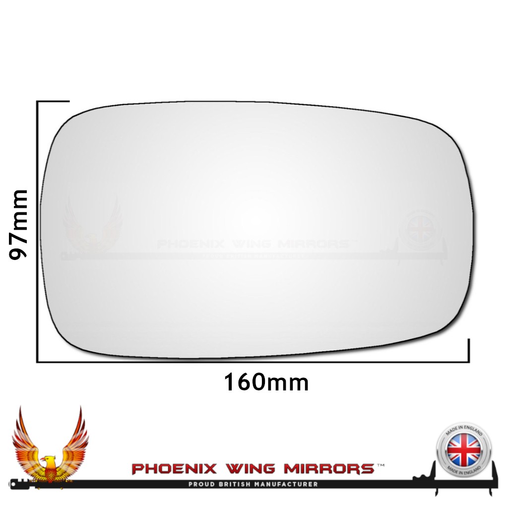 For Renault Laguna Mk2 Wing Door Mirror Glass 2000-2008 Convex Right Hand Side
