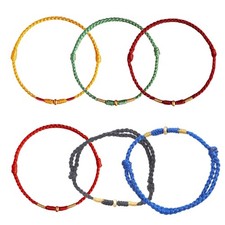 Gold Beads Red Cord Bracelet for Friendship Good Lucky Bangle New Year Gift