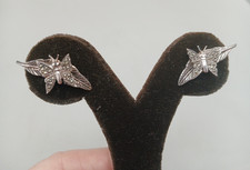 earrings pierced butterfly feather sterling silver fine jewellery 925