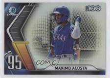 2022 Bowman Chrome Bowman Scouts Top 100 Maximo Acosta #BTP-95 0b3