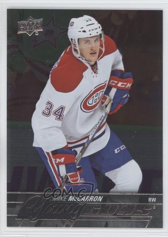 2015-16 Upper Deck Young Guns Silver Foil Board Mike McCarron #491 9js
