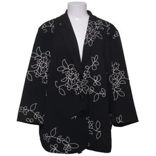 M. Collection, Blazer, Größe: 50, Schwarz/W...