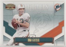 2008 Donruss Gridiron Gear Performers Gold 50/100 Bob Griese #P-7 HOF 04fr