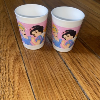 Rare TUPPERWARE DISNEY PRINCESS 2 Kids Children's Toy Mini Cups Replacement