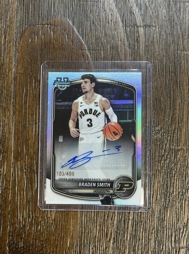 2025-26 Bowman - Chrome Prospect Autographs Braden Smith #CPA-BM Refractor /499