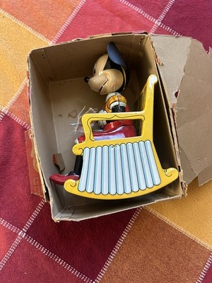 chitose 椅子 バンビ　ディズニー　Disney 金属製　昭和レトロ Boxed Antique Mechanical Minnie Mouse Rocking Chair Windup Disney