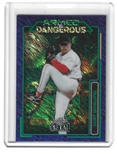 2026 Leaf Metal Curt Schilling Armed & Dangerous Base ASB-14 Purple Shimmer 1/1