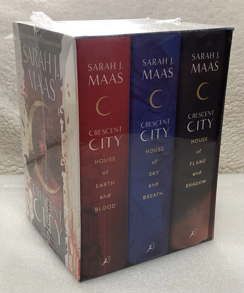 Crescent City (HC) Box Set by Sarah J. Maas Earth&Blood,Sky&Breath,Flame&Shadow