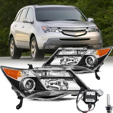 For 2007-2013 Acura MDX RH/LH Headlights w/o Adaptive HID Xenon Headlights Pair