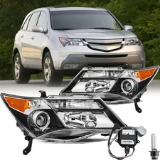 For 2007-2013 Acura MDX RH/LH Headlights w/o Adaptive HID Xenon Headlights Pair