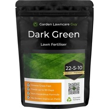 Dark Green Lawn Fertiliser - High in Nitrogen Greens Grass Fast - Feeds up to 9
