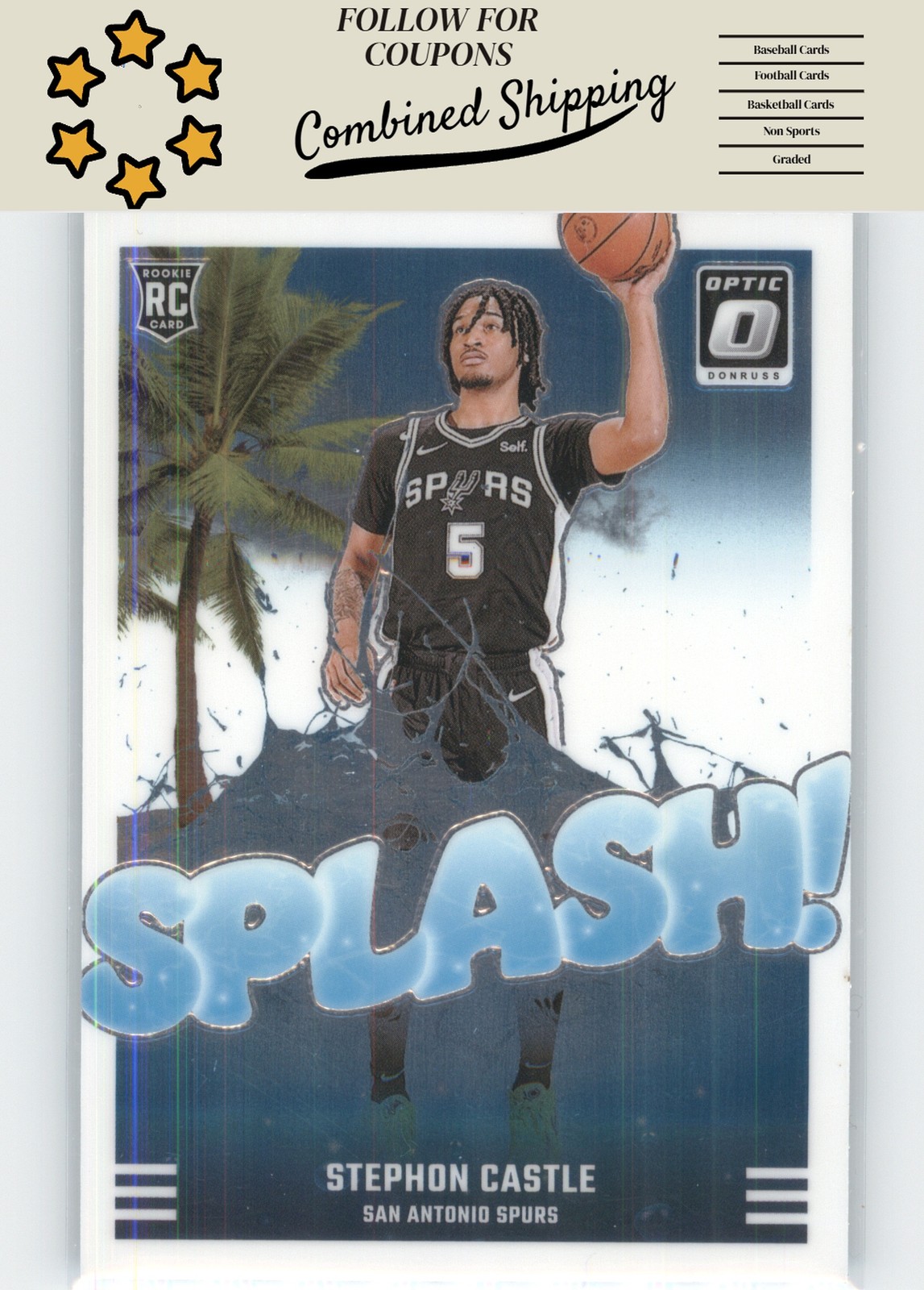 2024-25 Donruss Optic #14 Stephon Castle Splash!