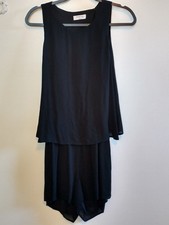 Babaton Aritzia Donachie Flounce Wrap Open Back Romper Jumpsuit M