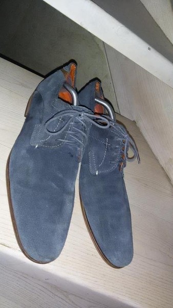 Men Bugatti Heels Navy Suede 46 #6AZH