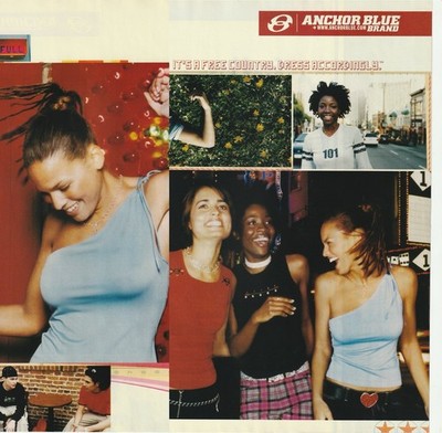 Vintage 2001 Anchor Blue Apparel Original 2-Page Print Ad Photos 42x28cm MAX 45