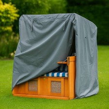 Strandkorbh&uuml;lle 125cm &ndash; wasserdichte Oxford 600D Abdeckung, winterfest