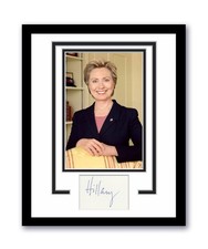 Hillary Clinton Autographed Signed 11x14 Framed Photo First Lady ACOA