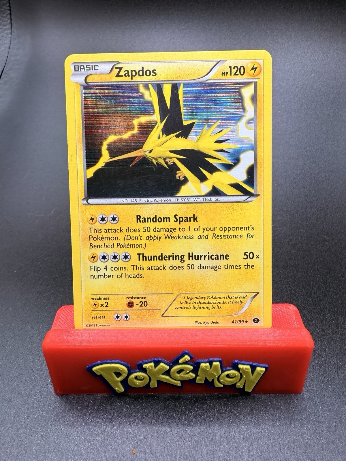 2012 Pokemon Card Rare Next Destinies Holo 41/99 Zapdos - NM