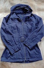 Sch&ouml;ffel Damen Outdoorjacke blau Gr. 38 mit Kapuze & G&uuml;rtel