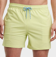 NEW Goodfellow  Co. Men's 5" Swim Trunks Neon Green Size Medium