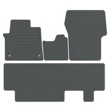 Velours Fußmatten für Opel Zafira Life ab Bj. 2019 6-Personen Passform GRAU PREM