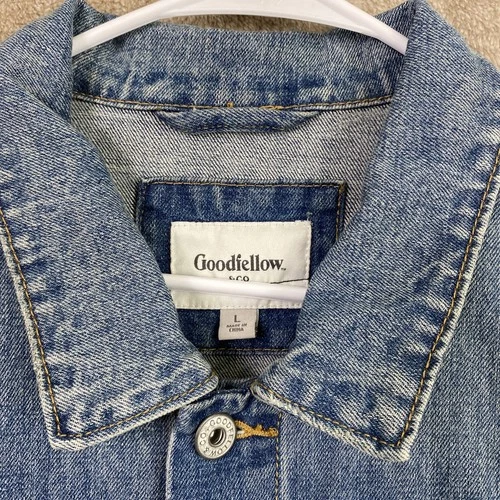 Mens Scream Movie Horror Custom Denim Jacket Blue Large GhostFace Halloween image 9