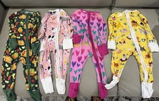 Little Sleepies Bamboo Zippy Pajamas - Lot Of 4