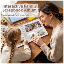 Linen Cover Self Adhesive Photo Album - 60 Pages