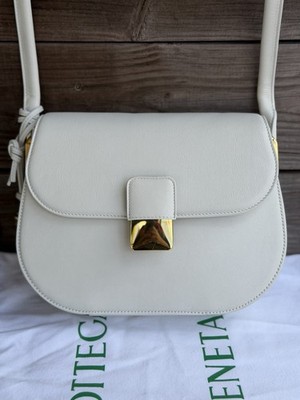 Bottega Veneta Desiree White crossbody bag in calf leather $3800 MSRP