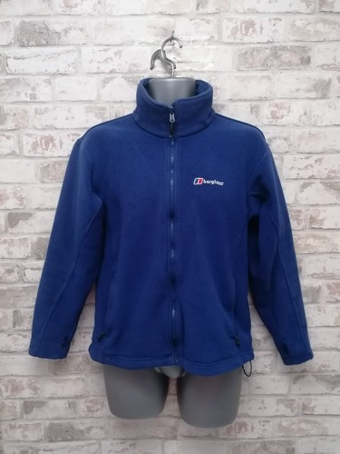 Berghaus Herren Fleece - Größe S - blau - gefütterte Ärmel - durchgehender Reißverschluss