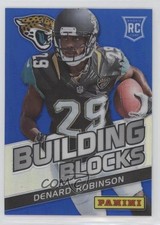 2013 Panini Monster Box Prizm Building Blocks Blue Prizm Denard Robinson #3 0b2
