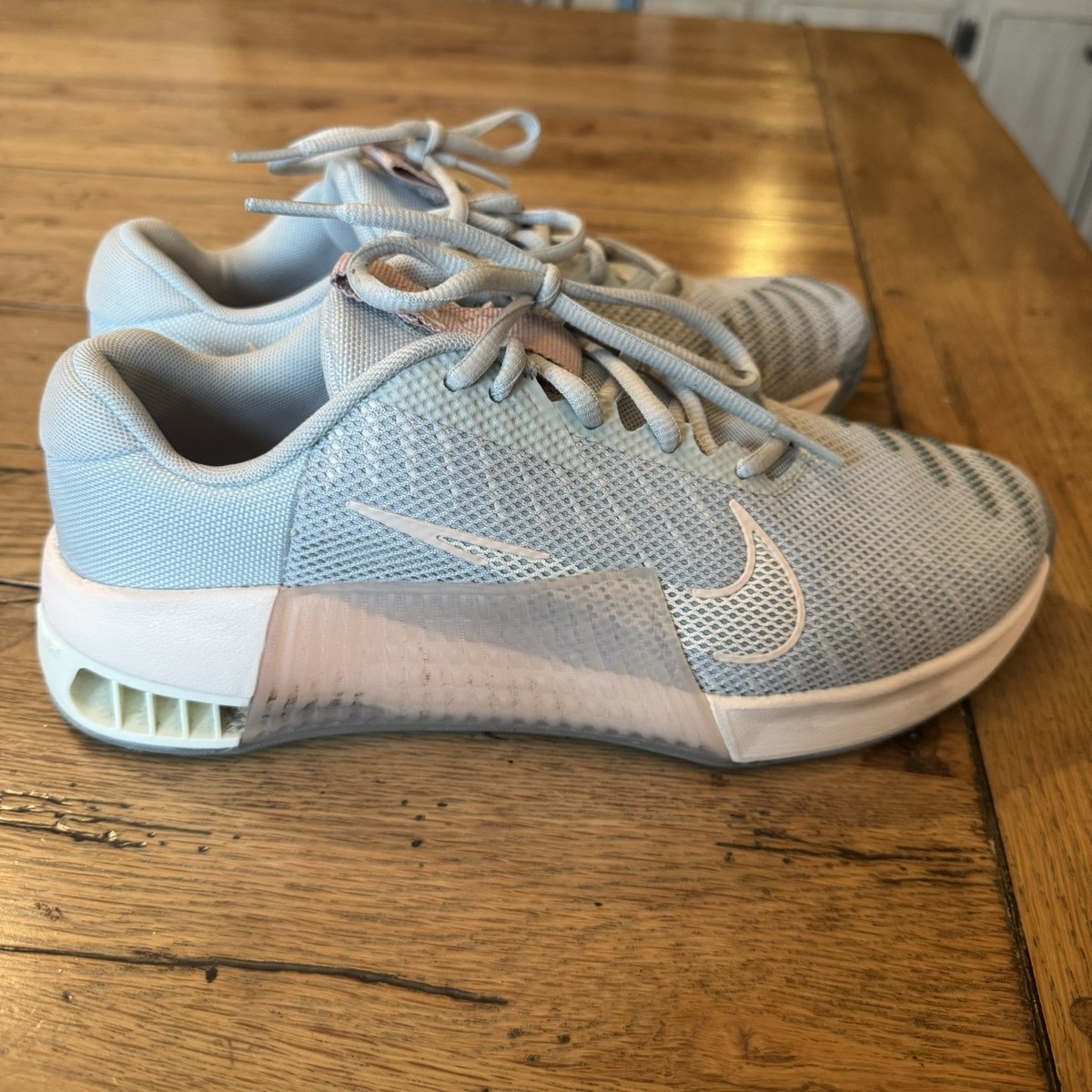 ウエイトトレーニング Nike Metcon 9AMP Nike Metcon 9 AMP Women's Grey/Pink Workout, CrossFit, Gym Shoes