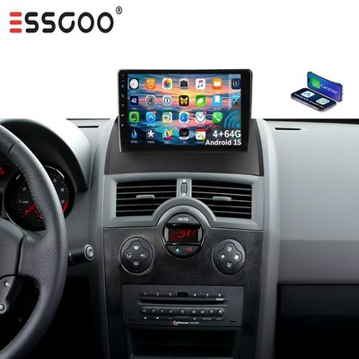 4+64G Android 15 Für Renault Megane II 2002-2009 Autoradio Wireless Carplay Navi