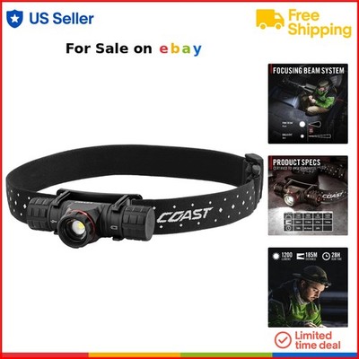 Headlamp Aluminum 1500 Lumen USB-C Rechargeable Dual Power Focus Beam