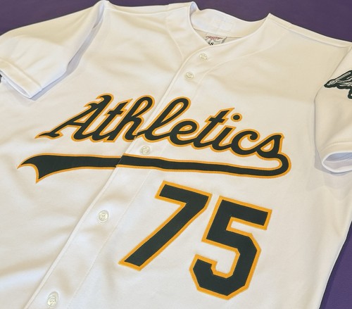 Autentica maglia Barry Zito Oakland Athletics #75 On Field Home Rawlings taglia 52 - Foto 3 di 8